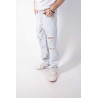 Jeans Baggy Fit Chiaro con Rotture