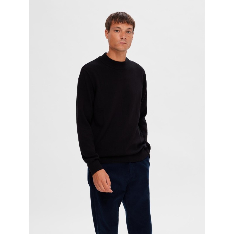 SELECTED Pullover Robert Black