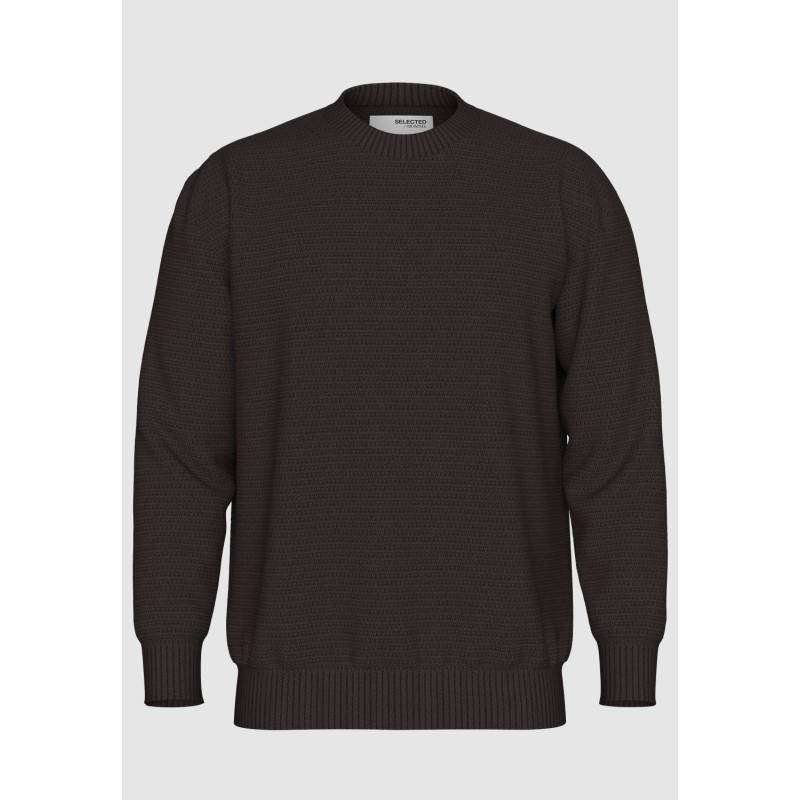 SELECTED Pullover Henny Chocolate