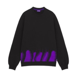 OCTOPUS Lower Crewneck Black Purple