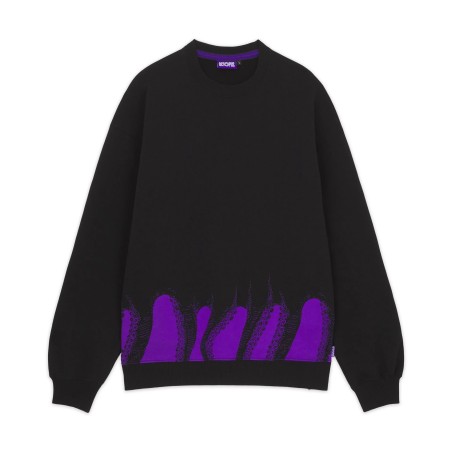 OCTOPUS Lower Crewneck Black Purple