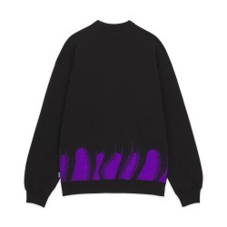 OCTOPUS Lower Crewneck Black Purple