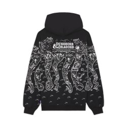 OCTOPUS Dungeons & Dragons Octopus Map Hoodie Black