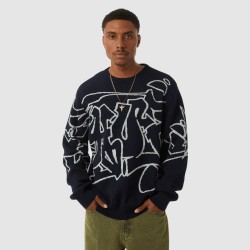 HUF Outlines Crewneck Sweater