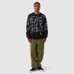 HUF Outlines Crewneck Sweater