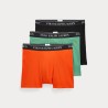 POLO RALPH LAUREN Tre paia di boxer in cotone stretch Frwy Grn/Col Orange/B