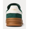 POLO RALPH LAUREN Sneaker Heritage Aera in camoscio Foresta/Bianco