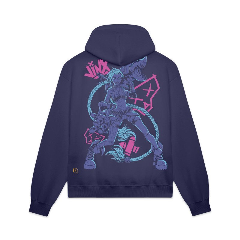 DOLLY NOIRE League Of Legends Jinx Hoodie Deep Blue