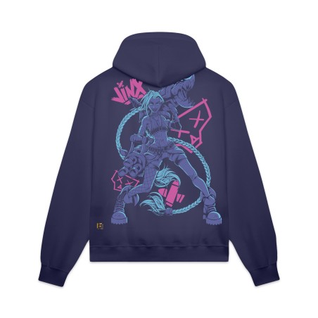 DOLLY NOIRE League Of Legends Jinx Hoodie Deep Blue