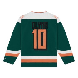 DOLLY NOIRE Blur Hockey Crewneck Forest Green