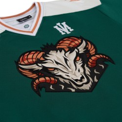 DOLLY NOIRE Blur Hockey Crewneck Forest Green