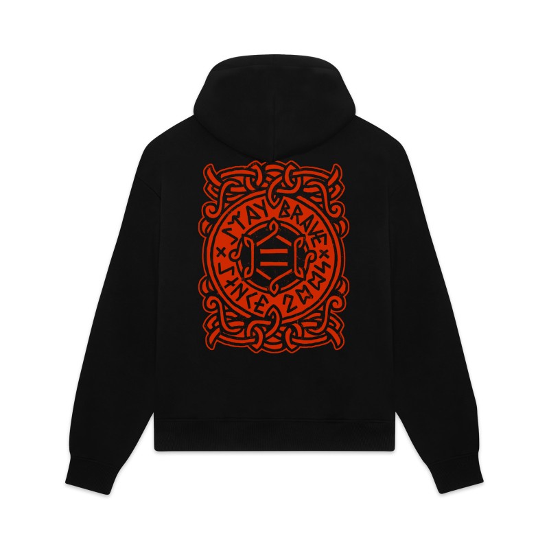 DOLLY NOIRE Celtic Knots Hoodie Black