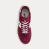 POLO RALPH LAUREN Sneaker Heritage Aera in camoscio Bordeaux