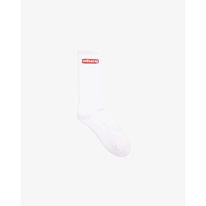 OBEY Oval Socks White