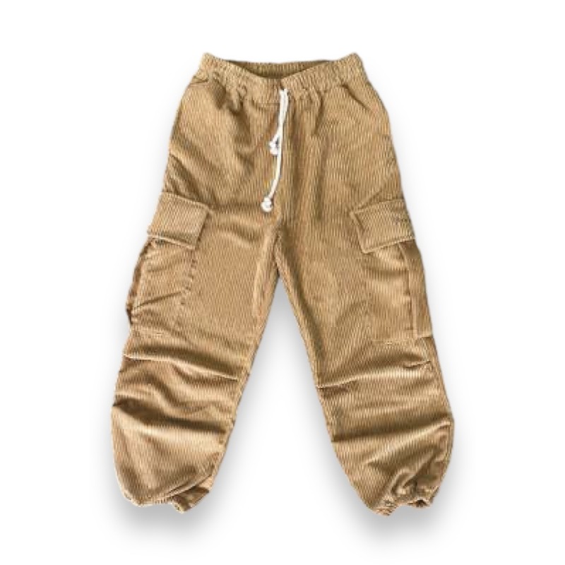 DISCLAIMER Pantalone Cargo in Velluto cod: 54607 Cammello