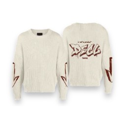 DISCLAIMER Maglione Girocollo Cod: 54543 Latte