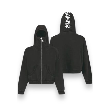 DISCLAIMER Felpa Full Zip Cod: 54624 Nero