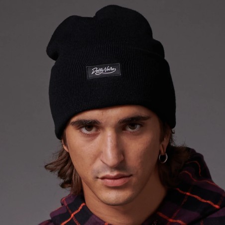 DOLLY NOIRE Label Beanie Black