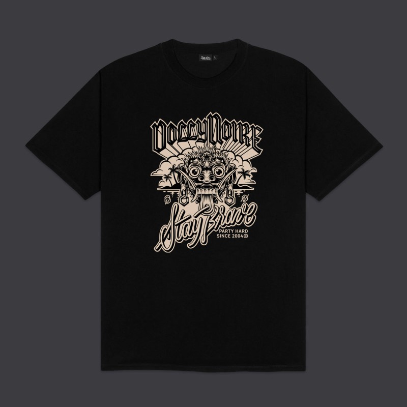 DOLLY NOIRE Bali Mask Tee Black