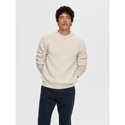 SELECTED Maglione Dane Oatmeal