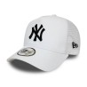 New York Yankees White A-Frame Trucker Cap