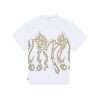 OCTOPUS Tribal Skull Tee White