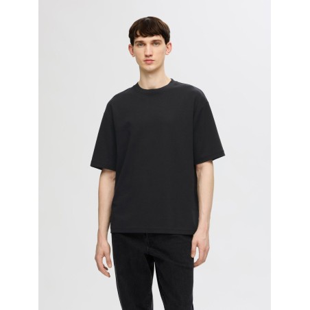 SELECTED T-Shirt Oscar Black