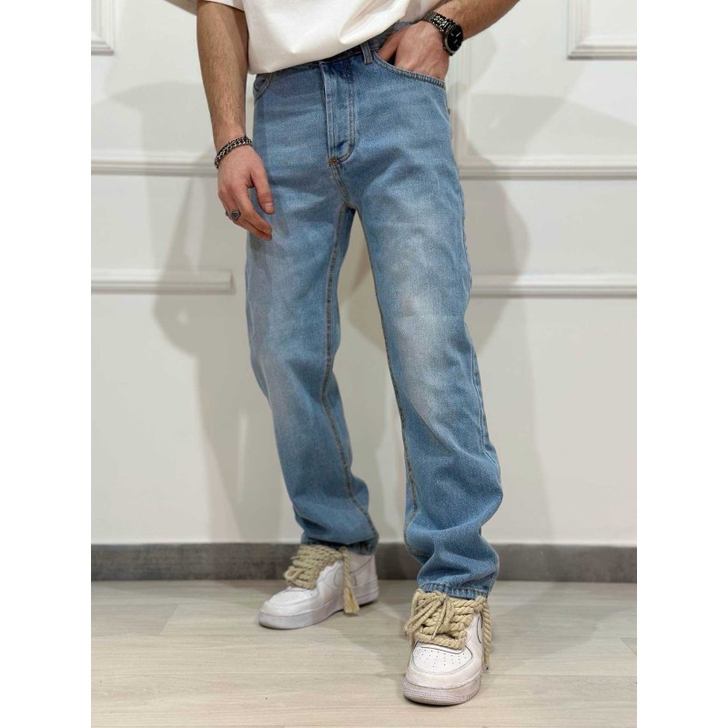 Jeans Straight Azzurro