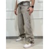 Jeans Loose Grigio Chiaro Delave