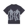 OCTOPUS Tribal Skull Tee Asphalt